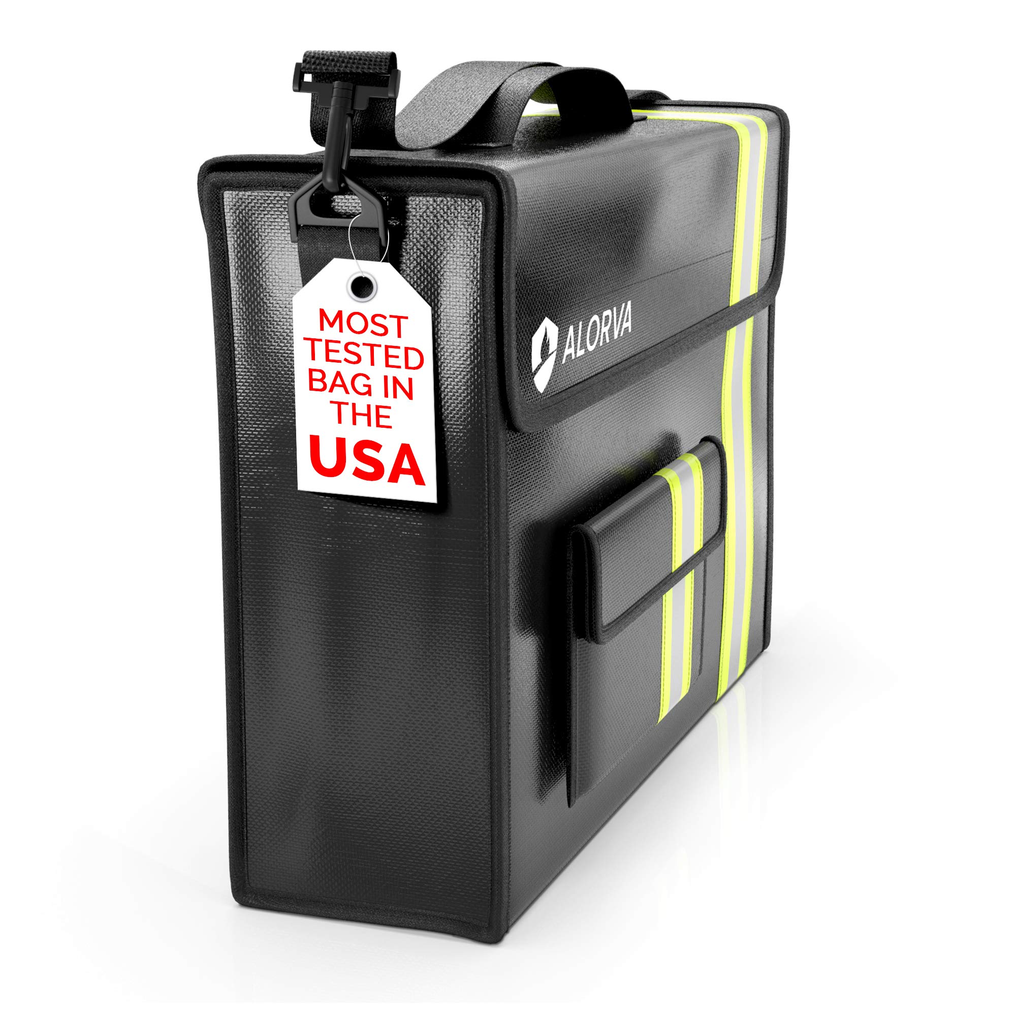 Alorva firebag reflective tape aids night visibility during emergencies