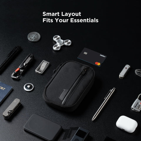 ALPAKA Admin Pouch Pro bag attachment for hands-free carry options.