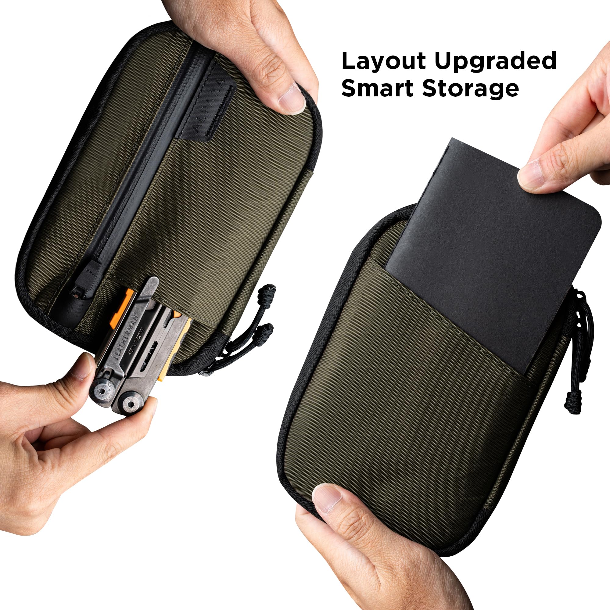 Compact size 6.7 by 4.5 by 1.2 inches fits pockets.