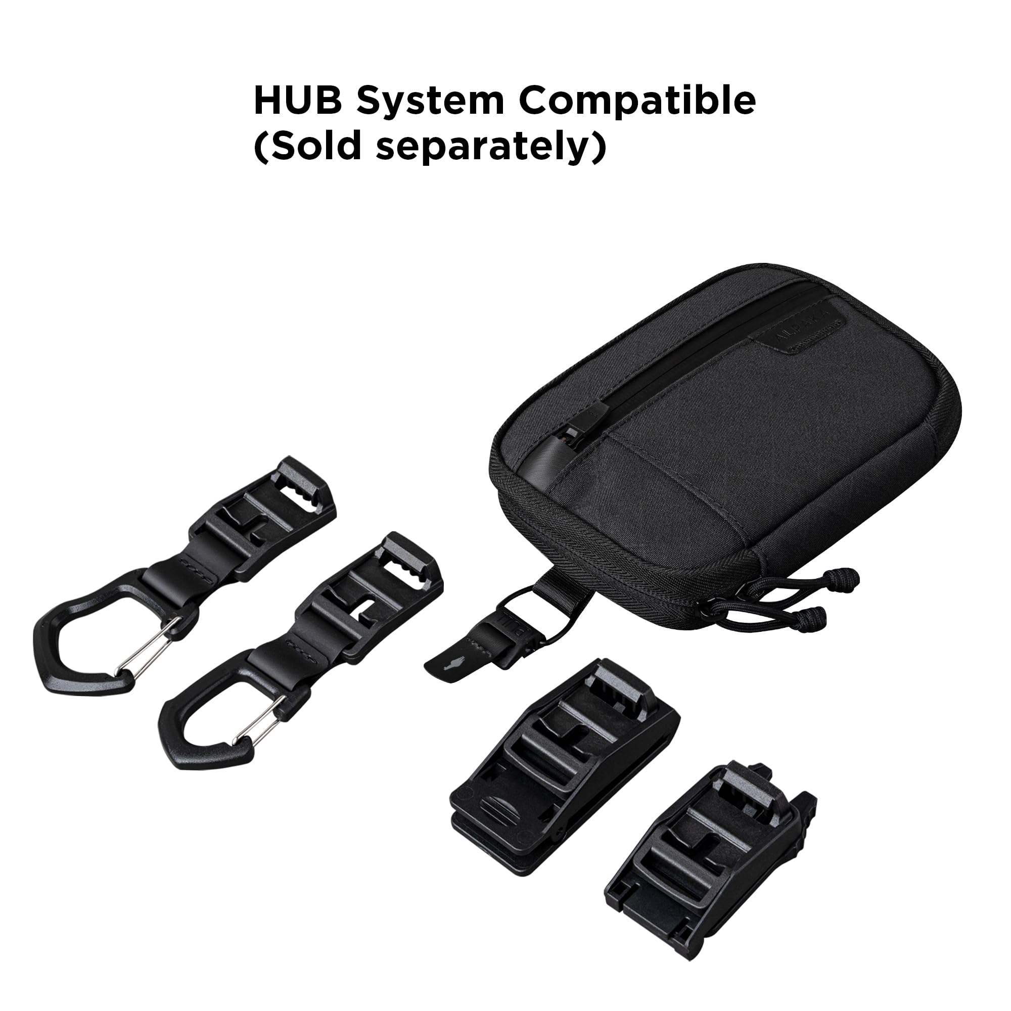 ALPAKA Admin Pouch Pro external card pocket for fast travel essentials.