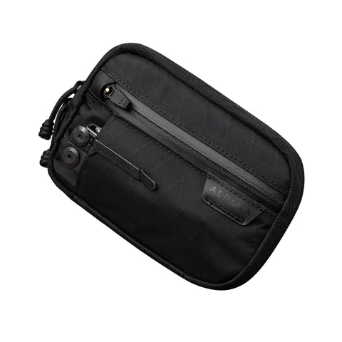 ALPAKA Admin Pouch Pro front view showing compact design for everyday carry and quick access
