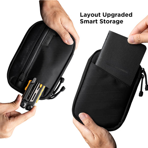 ALPAKA Admin Pouch Pro open inside pockets displaying versatile storage for small tools