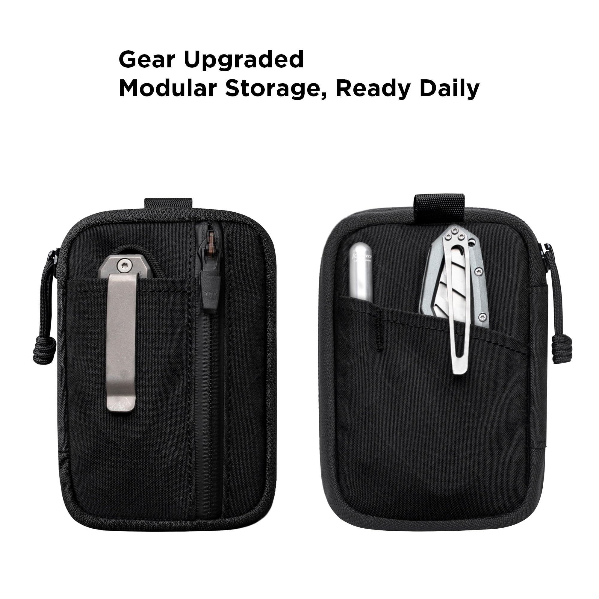 ALPAKA HUB Pouch Pro compact dimensions for lightweight daily carry