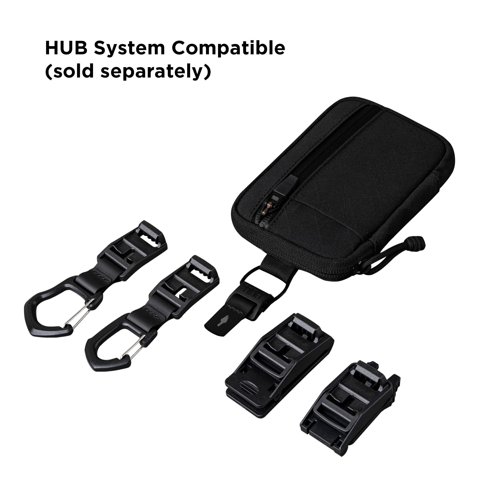 ALPAKA HUB Pouch Pro in-use during daily commuting and organization