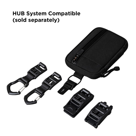 ALPAKA HUB Pouch Pro in-use during daily commuting and organization