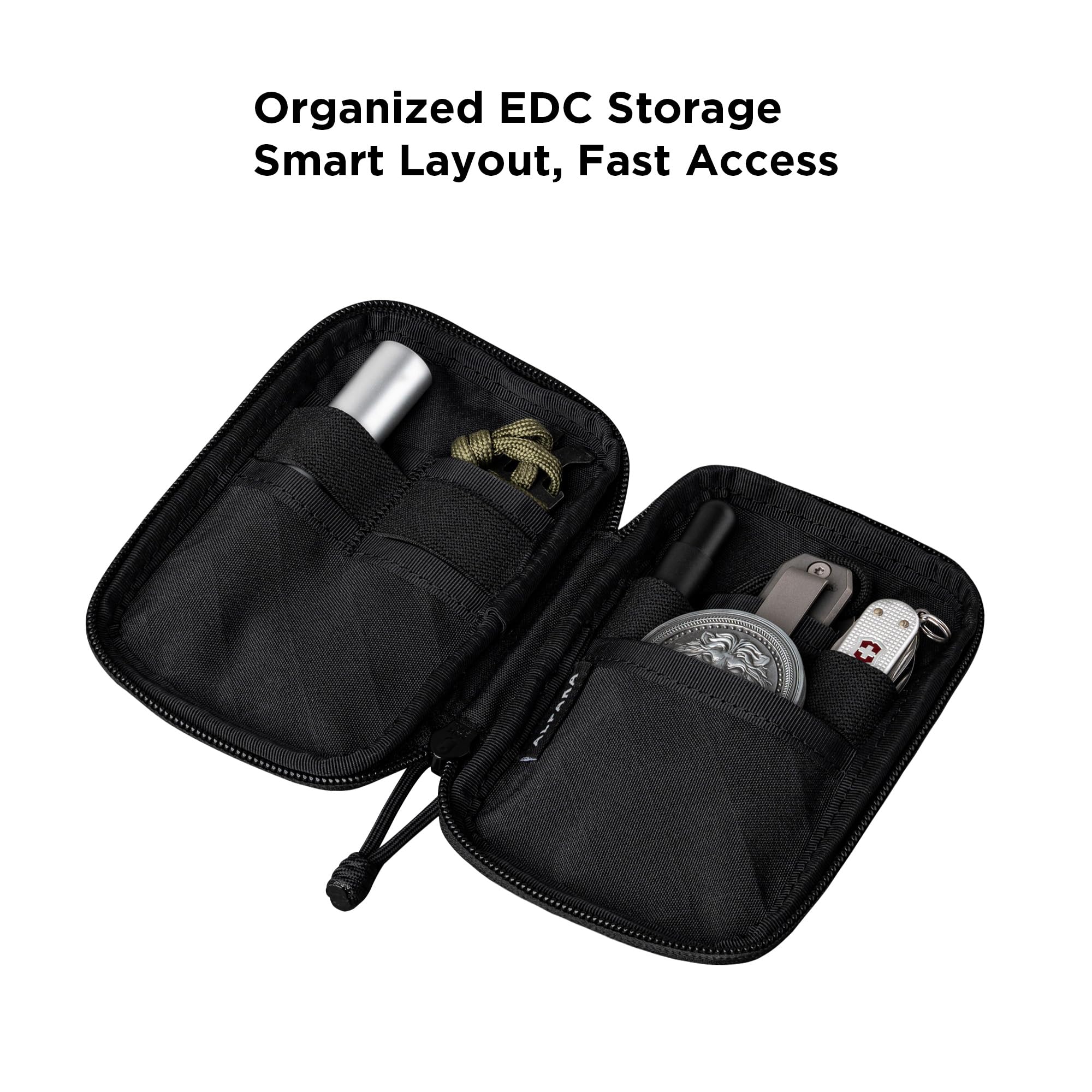 ALPAKA HUB Pouch Pro interior layout with compartments for cables