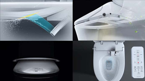 ALPHA BIDET UX Pearl photocatalyst deodorizer indicates bowl freshness