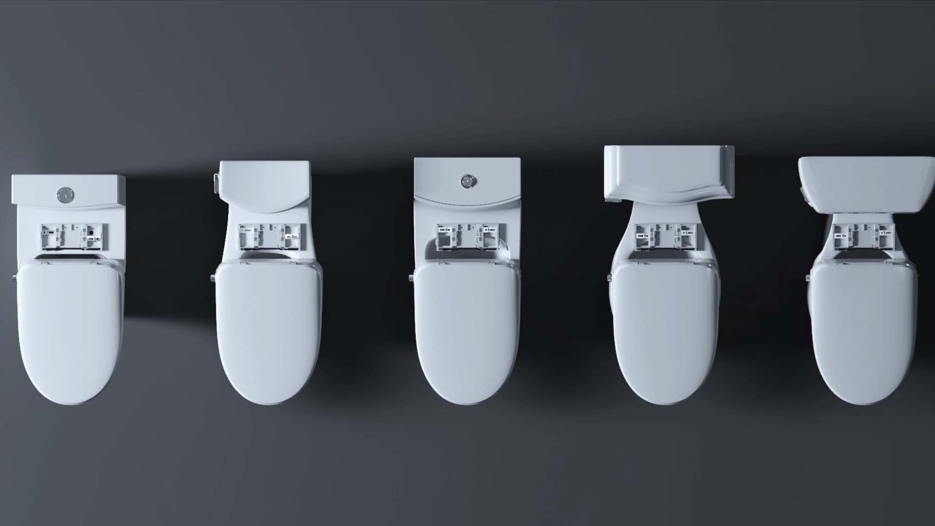 ALPHA BIDET UX Pearl LED nightlight glows softly for late-night use