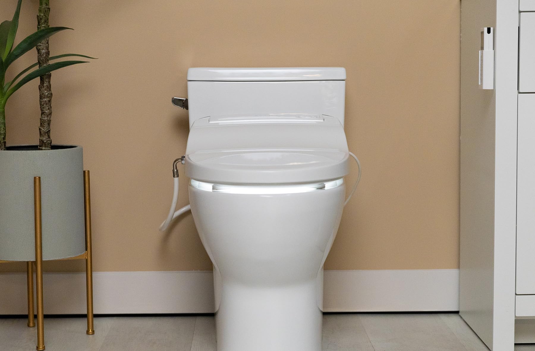 ALPHA BIDET JX2 whisper-quiet operation reduces bathroom noise
