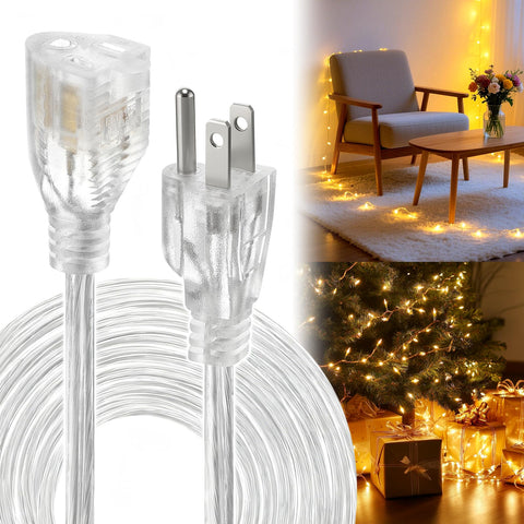 Alphatool holiday decor organization with invisible extension cord.
