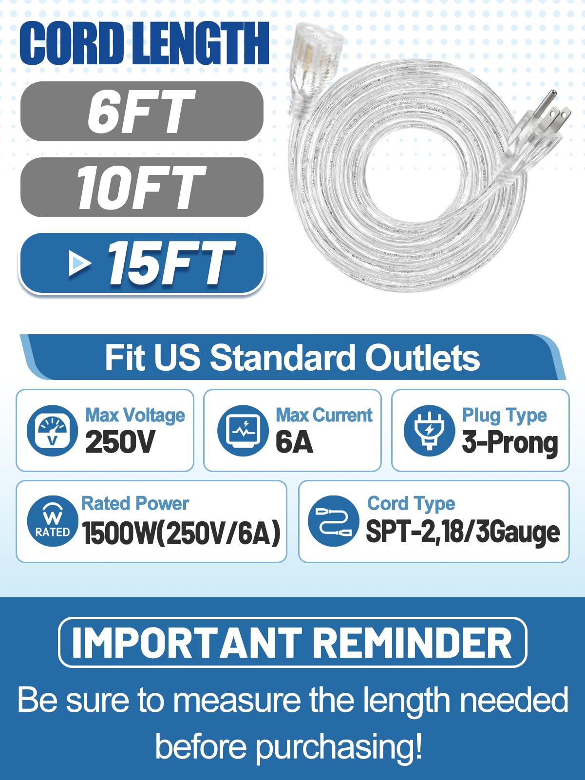 Alphatool UL-certified cord label signaling indoor safety.