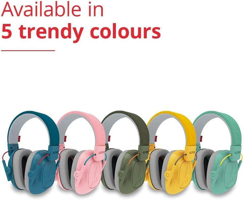 Included travel bag with Alpine Muffy Kids headphones for easy transport.