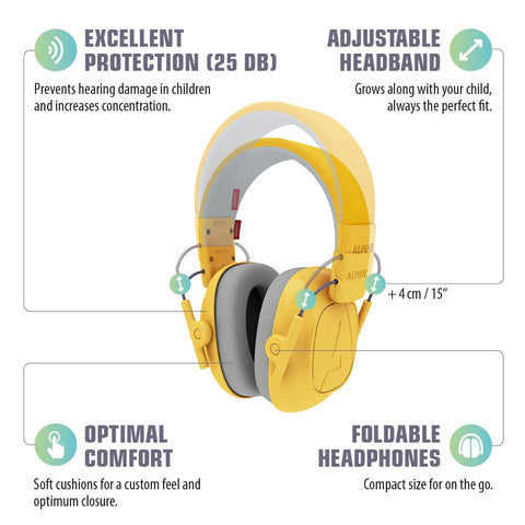 Alpine Muffy Kids soft earcups provide gentle protection during loud events.