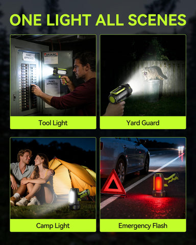 AlpsWolf red lens enhances signaling and attention in low-light situations.