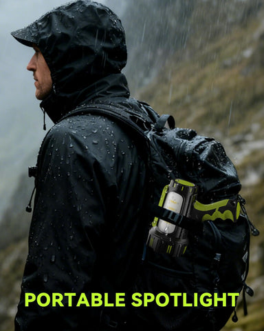 AlpsWolf water-resistant ABS body withstands rain, snow, and rugged use.