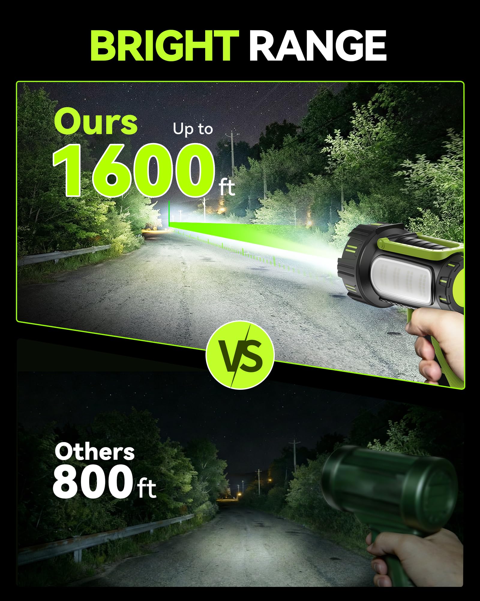 AlpsWolf flashlight with side light knob offers versatile lighting for outdoor tasks.