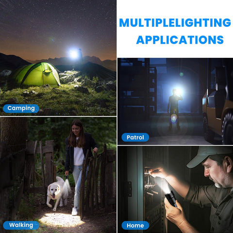 ALSTU compact handheld flashlight easy to carry on hikes