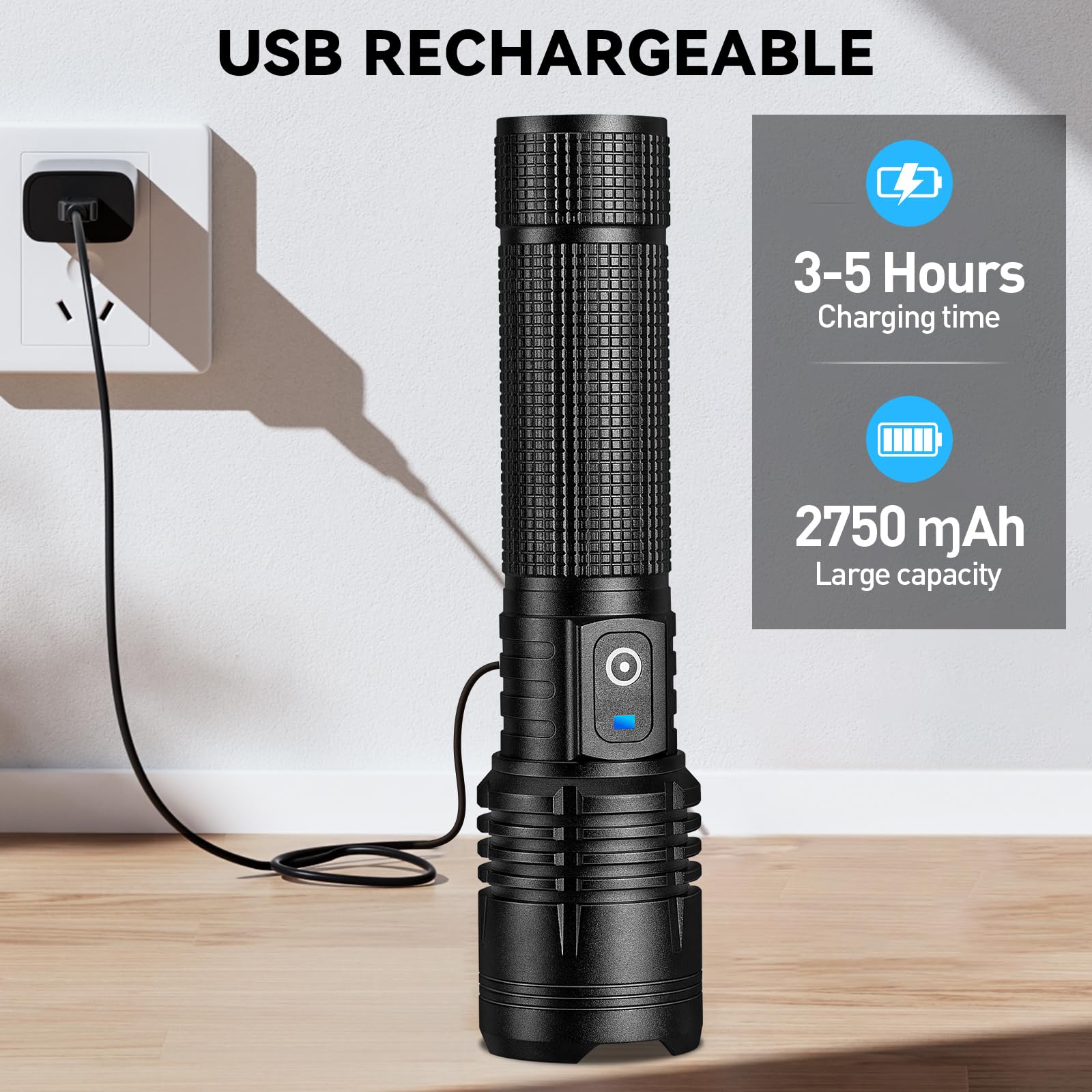 ALSTU flashlight long-throw demonstrates reach up to 3280 feet in open terrain.