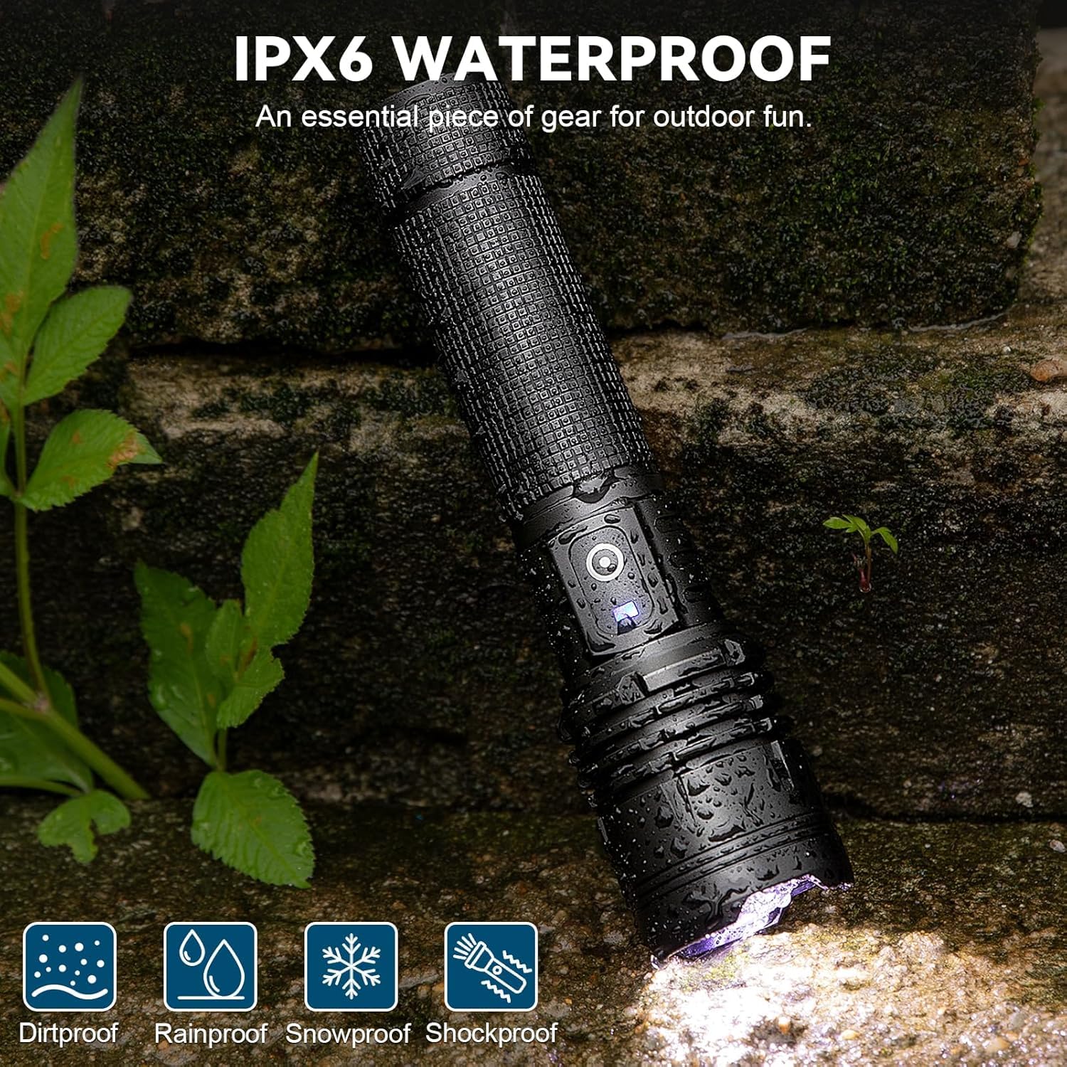ALSTU flashlight battery capacity supports extended use and reliable performance.
