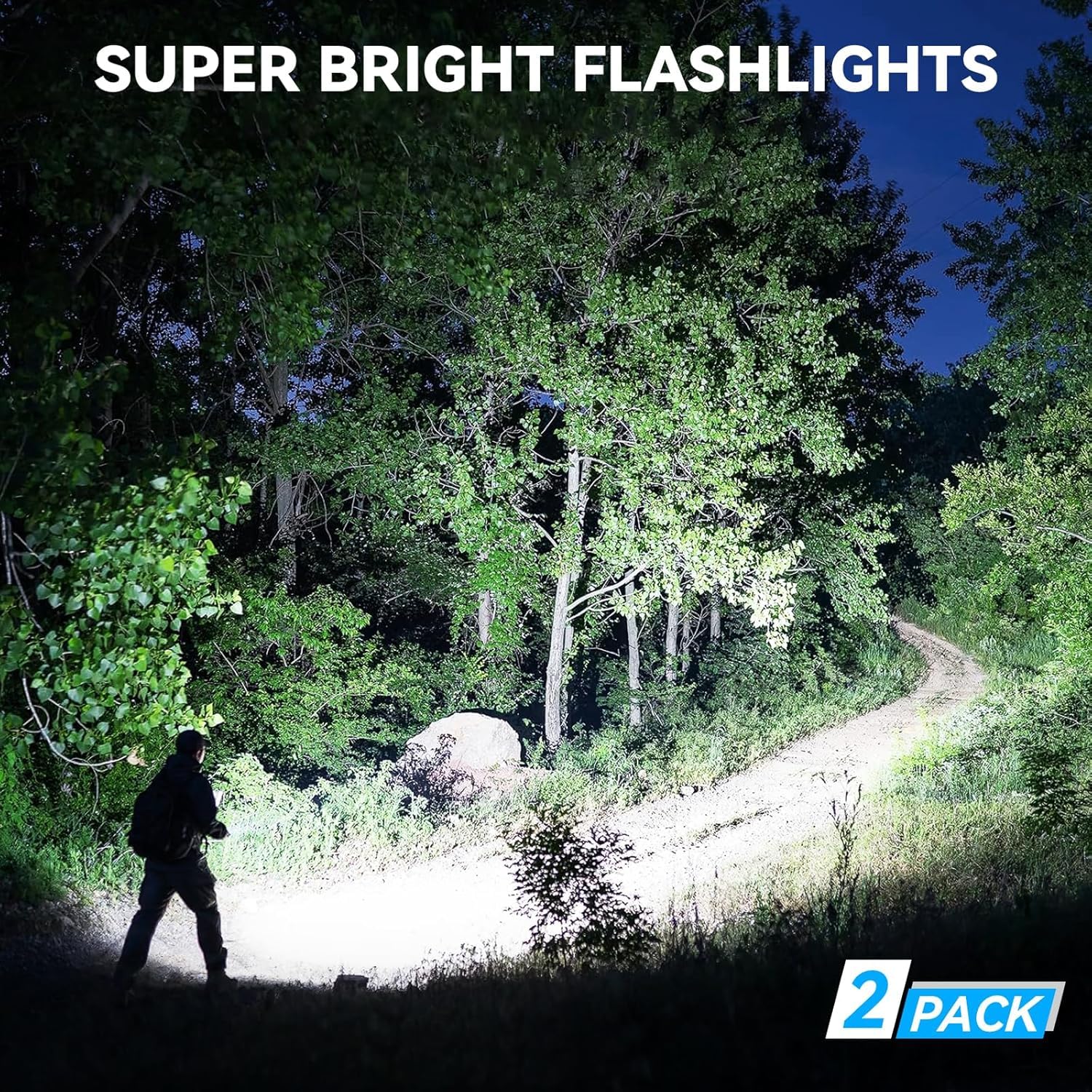 ALSTU flashlight side profile highlights a sturdy grip for hands-on use.