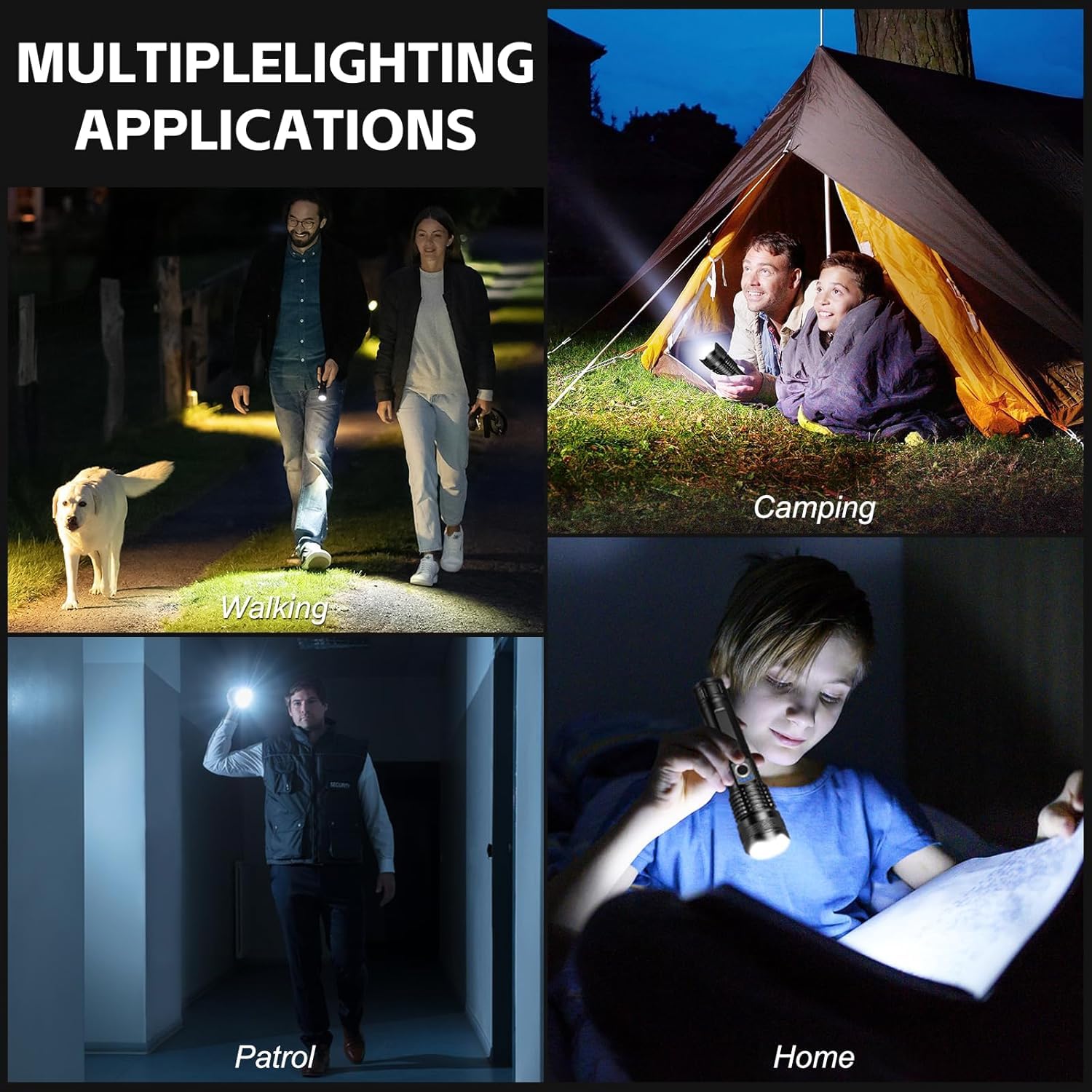 ALSTU flashlight waterproof shell in wet conditions, outdoor resilience.