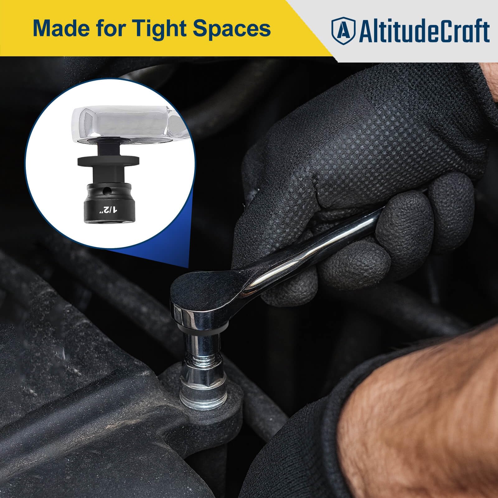 AltitudeCraft magnetized fit keeps sockets in place for steady, efficient workflow.