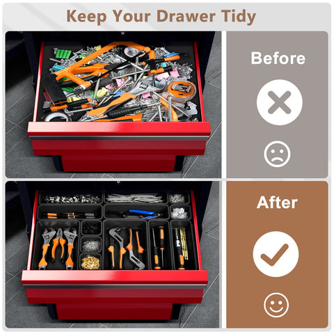 A-LuGei drawer organizers suited for kitchen and bathroom storage.