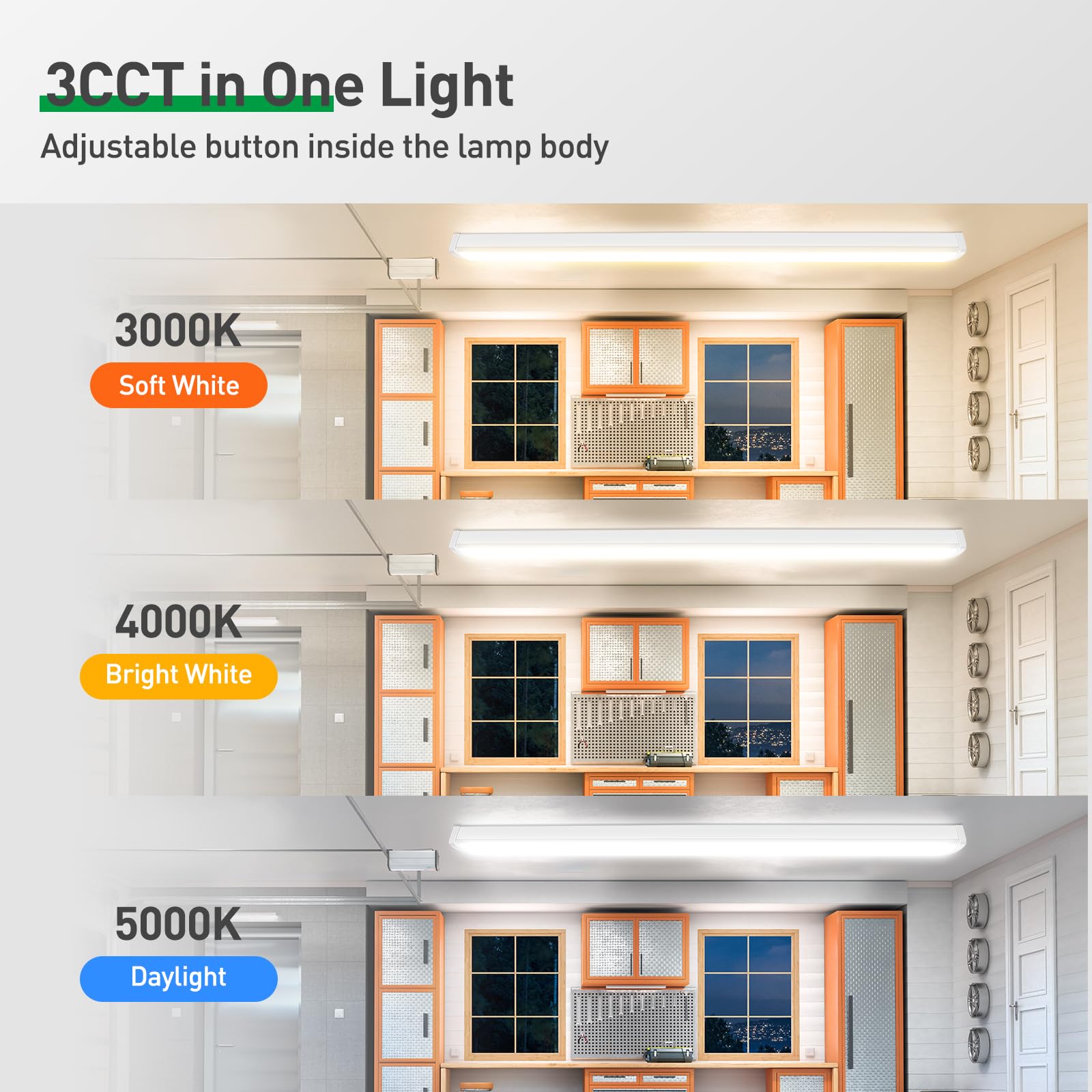 ALUSSO 4000-lumen brightness demo highlights powerful, energy-efficient shop light.