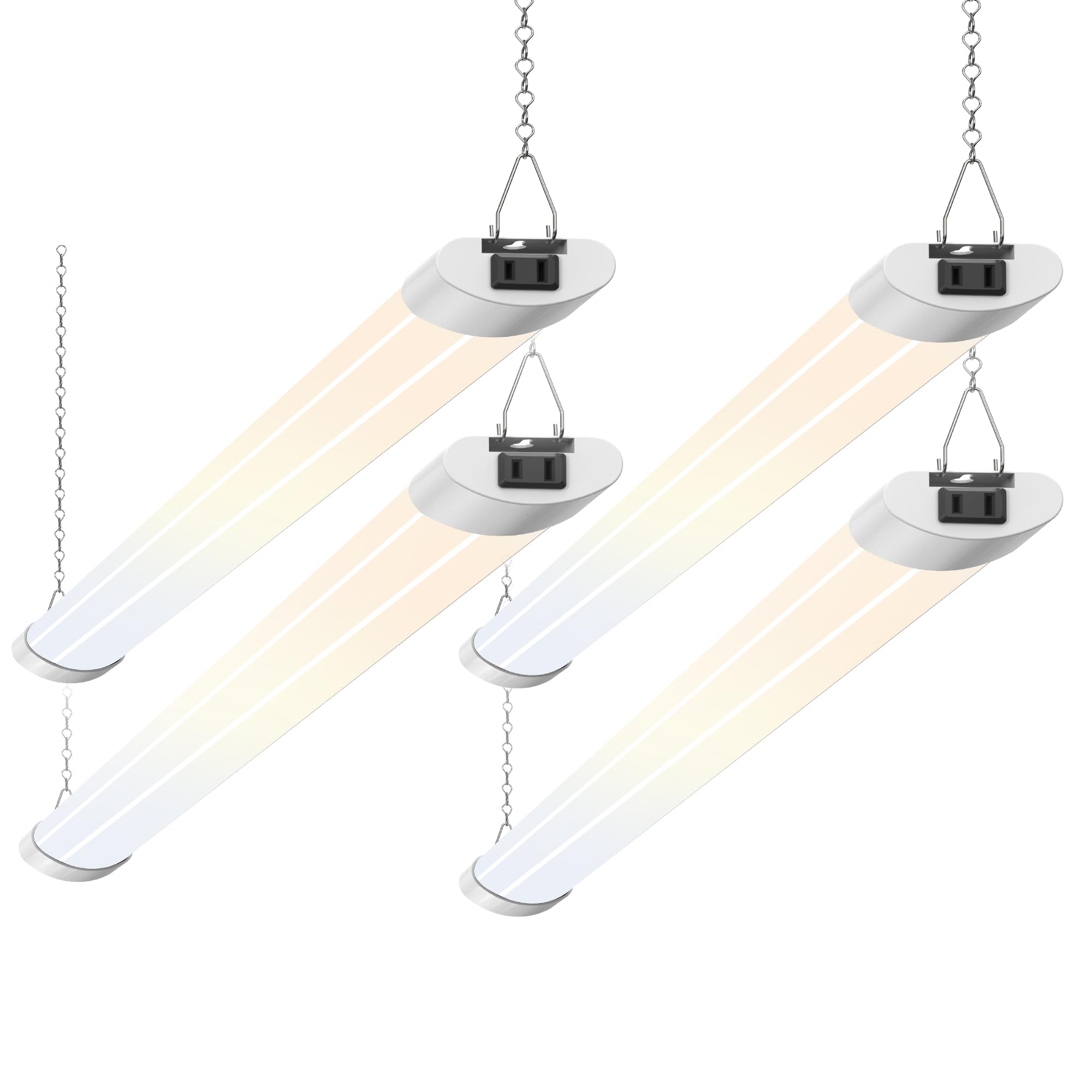 ALUSSO 4ft LED shop light front view for bright workshop lighting