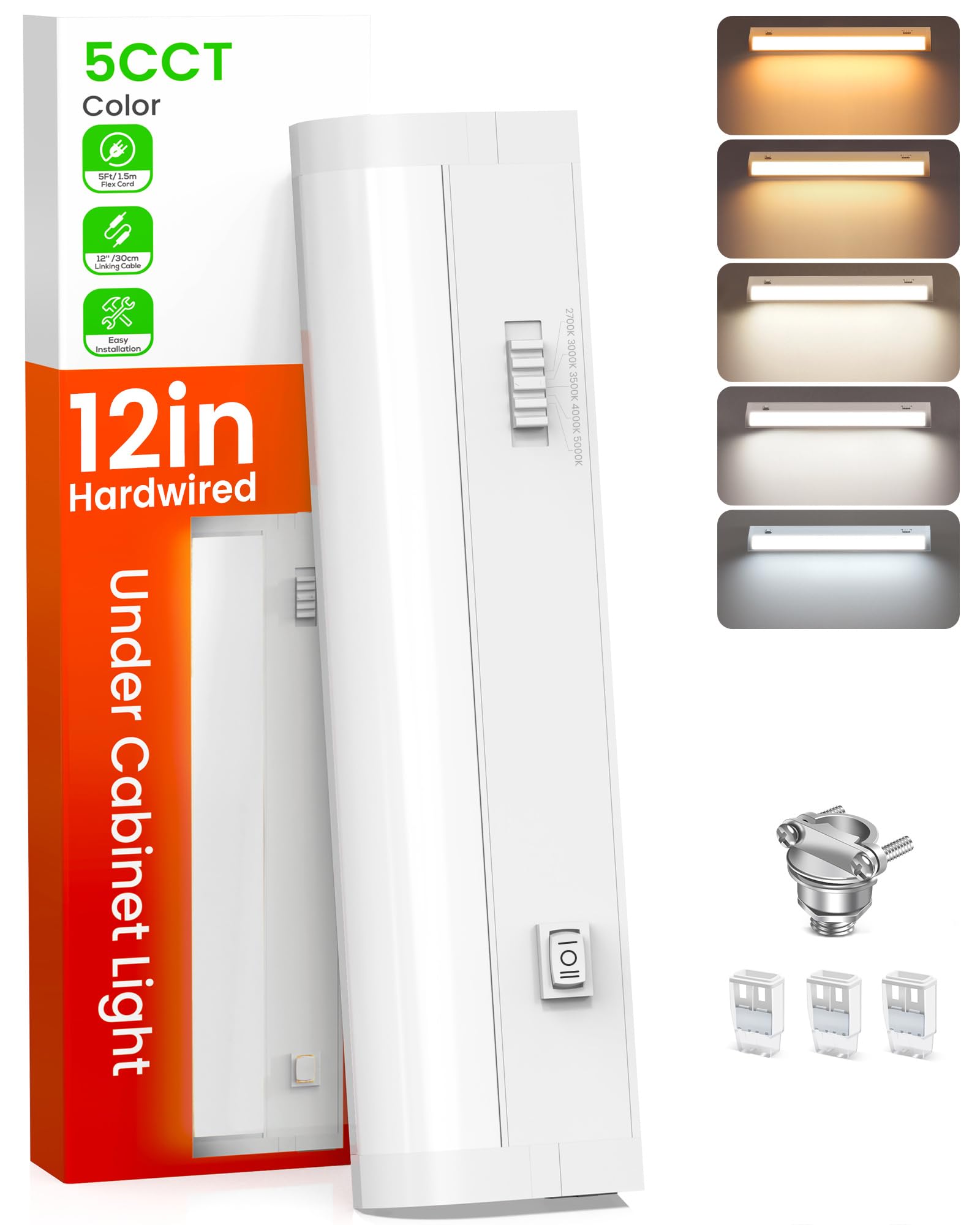 ALUSSO Lighting 12 inch under-cabinet light for sleek, hidden kitchen task light.