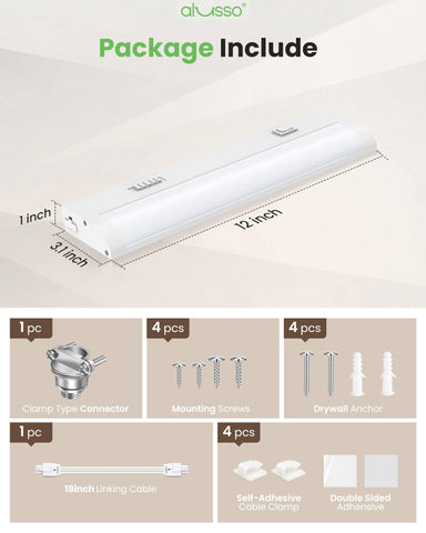 ALUSSO Lighting aluminum housing delivers durable, heat-dissipating construction.
