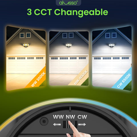 ALUSSO 3CCT options enable warm to cool ambience.