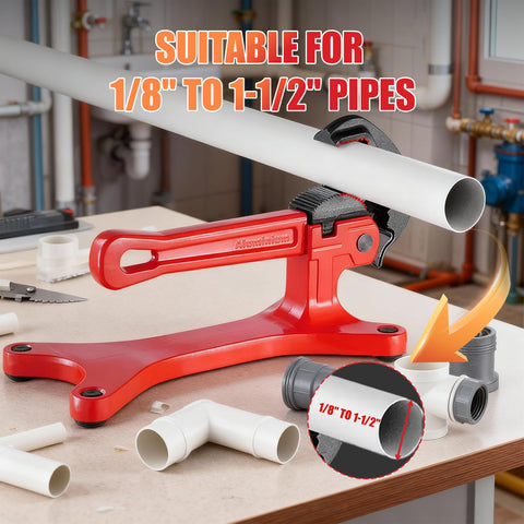 ALWALKEE pipe vise supports 1/8 to 1-2 inch range for versatility