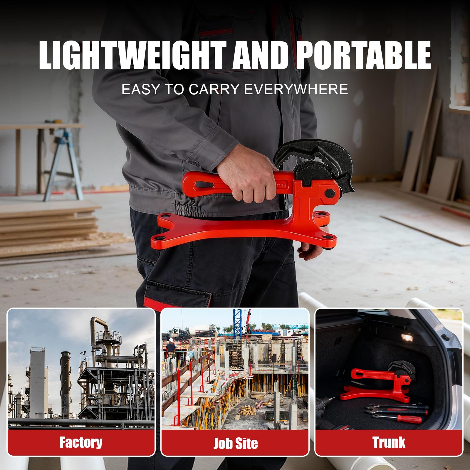 Detachable jaws on ALWALKEE vise for material adaptability