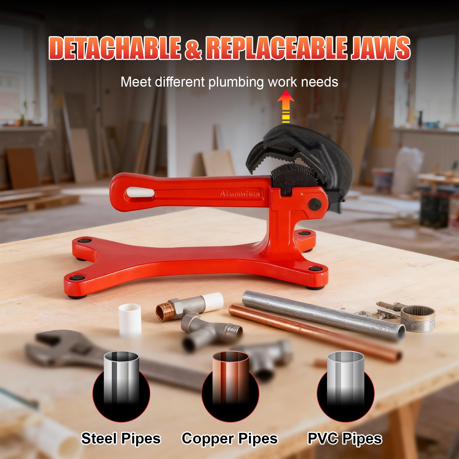 Ergonomic long handle aids comfortable clamping with fewer motions