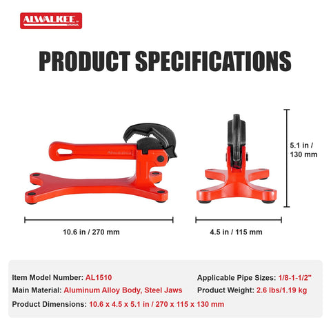 Professional-grade ALWALKEE vise suited for rigorous tasks