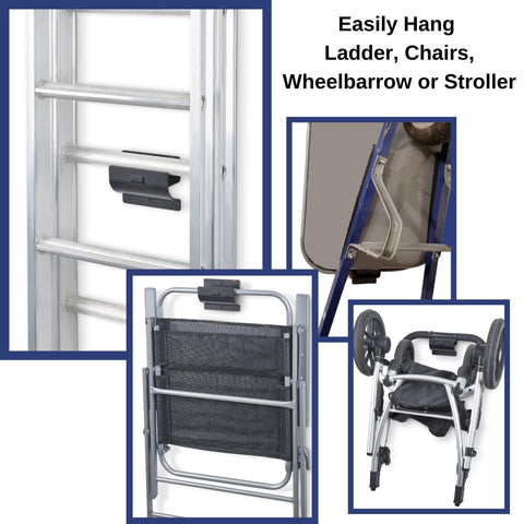 ALWORG folding chair hanger keeps seating ready for shed or patio.