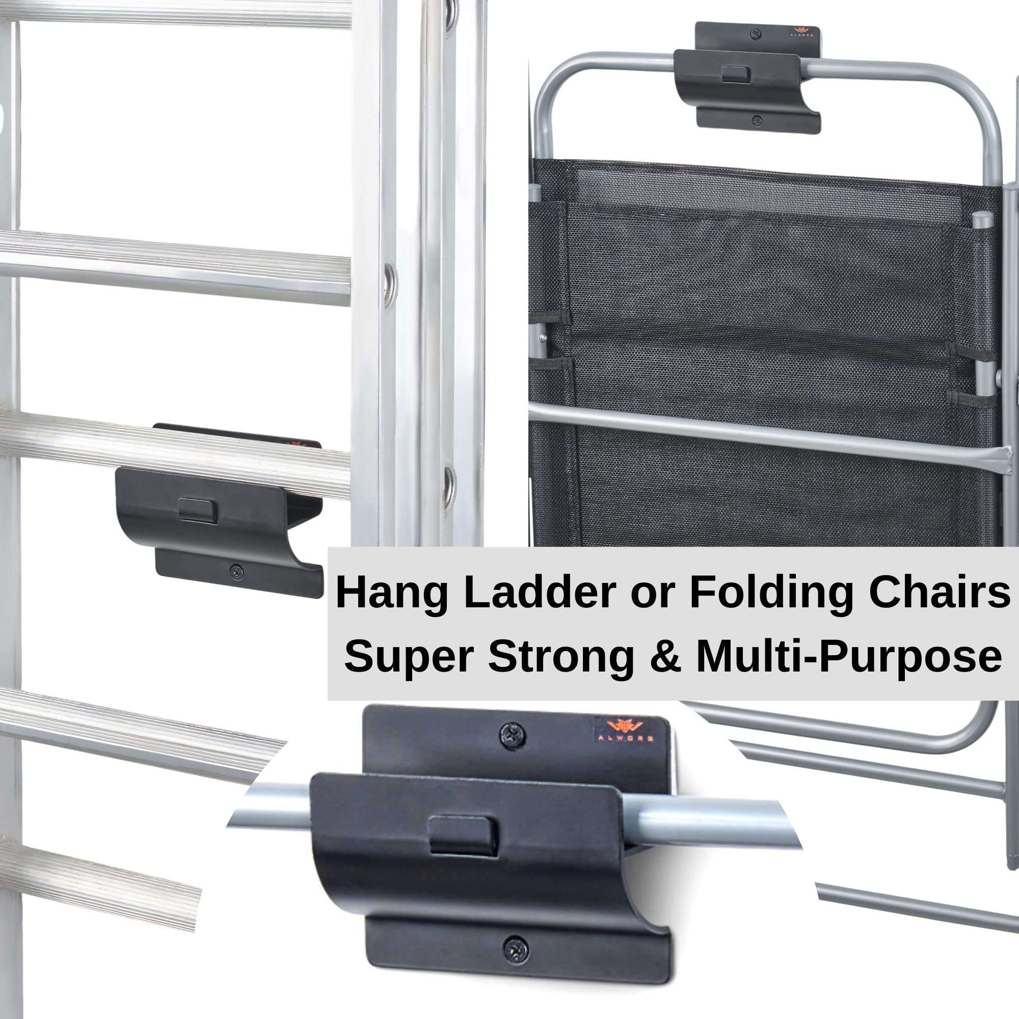 ALWORG sturdy metal design supports heavy items for durable attic storage.