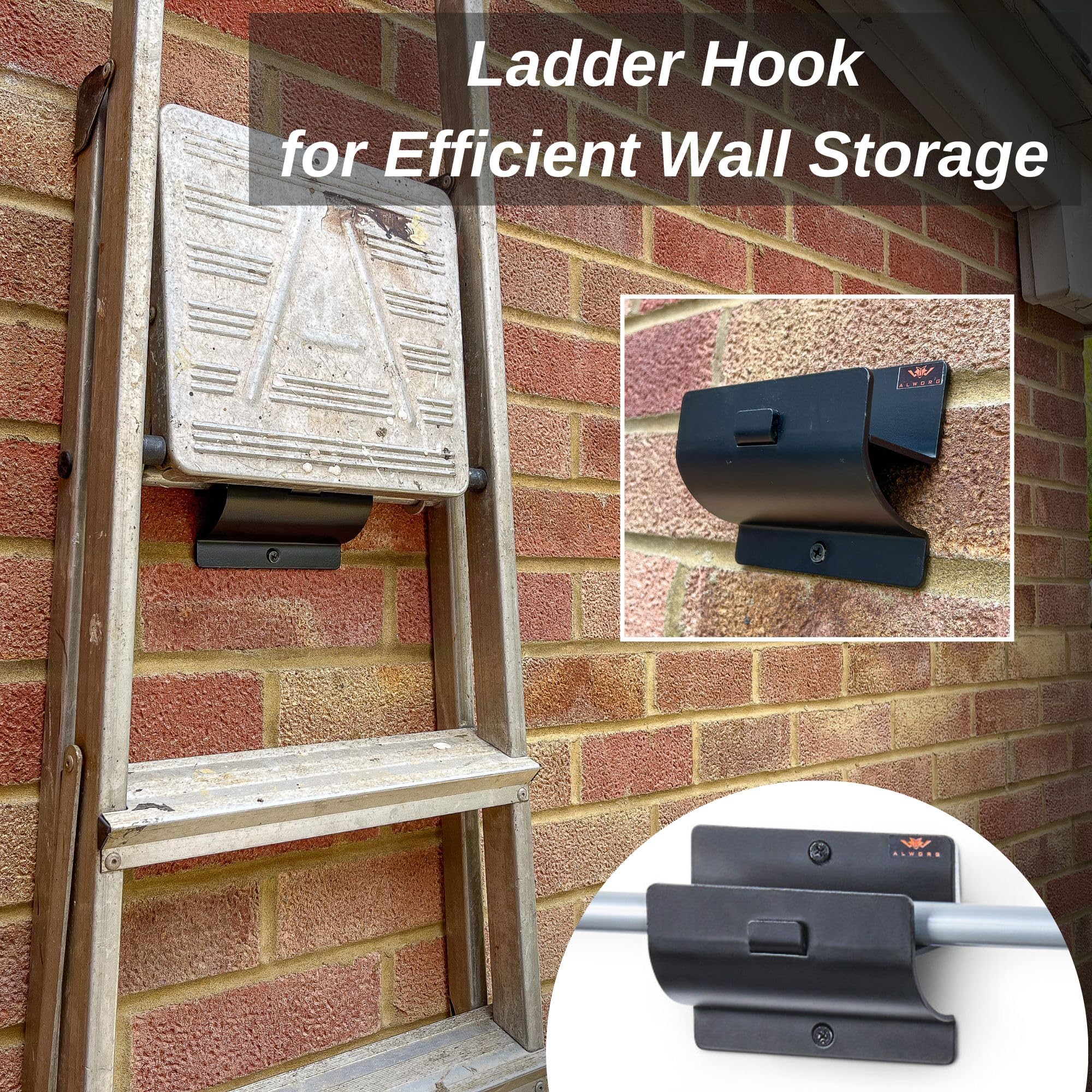 ALWORG multi-use hook helps organize drying racks and laundry space.