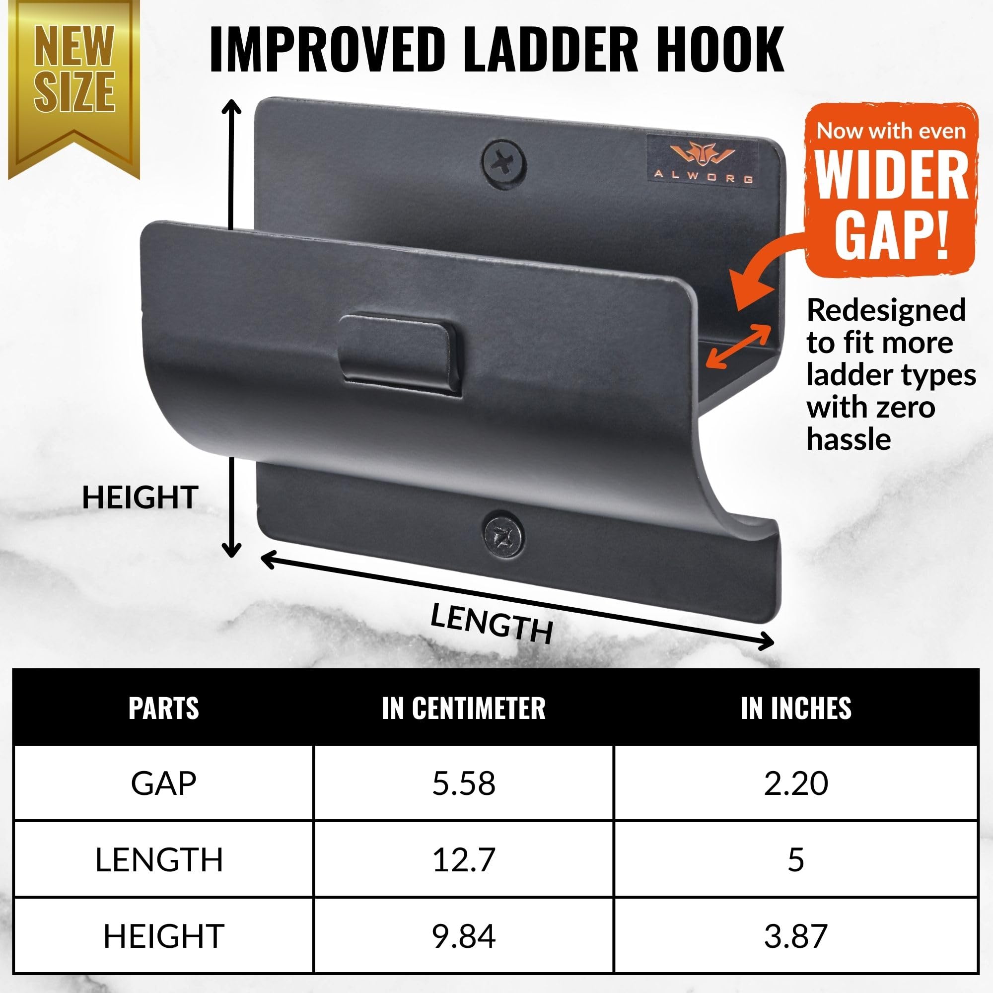 ALWORG ladder hanger for garden tools declutters shed spaces and improves safety.