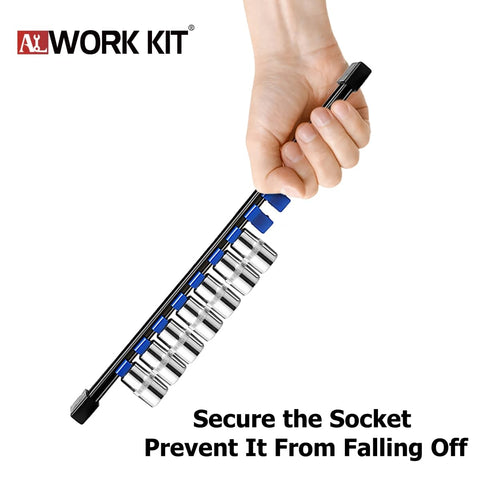ALWORKKIT color coded rails enable quick size identification while working.