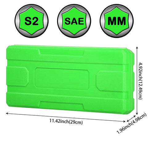 ALWORKKIT Masater hex bit socket set portable case keeps bits organized on the go.