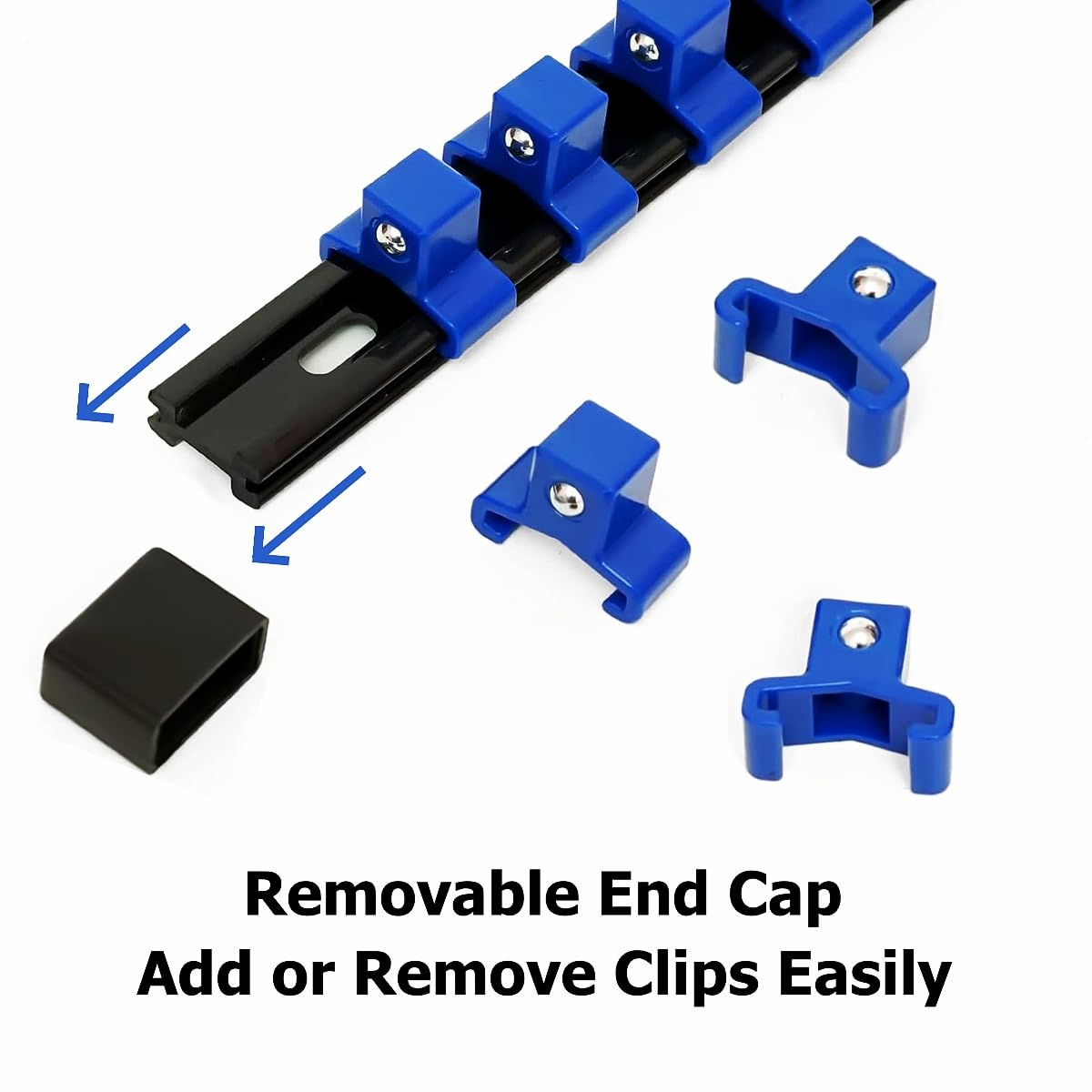 ALWORKKIT wall mounted or drawer friendly rail offers flexible storage.