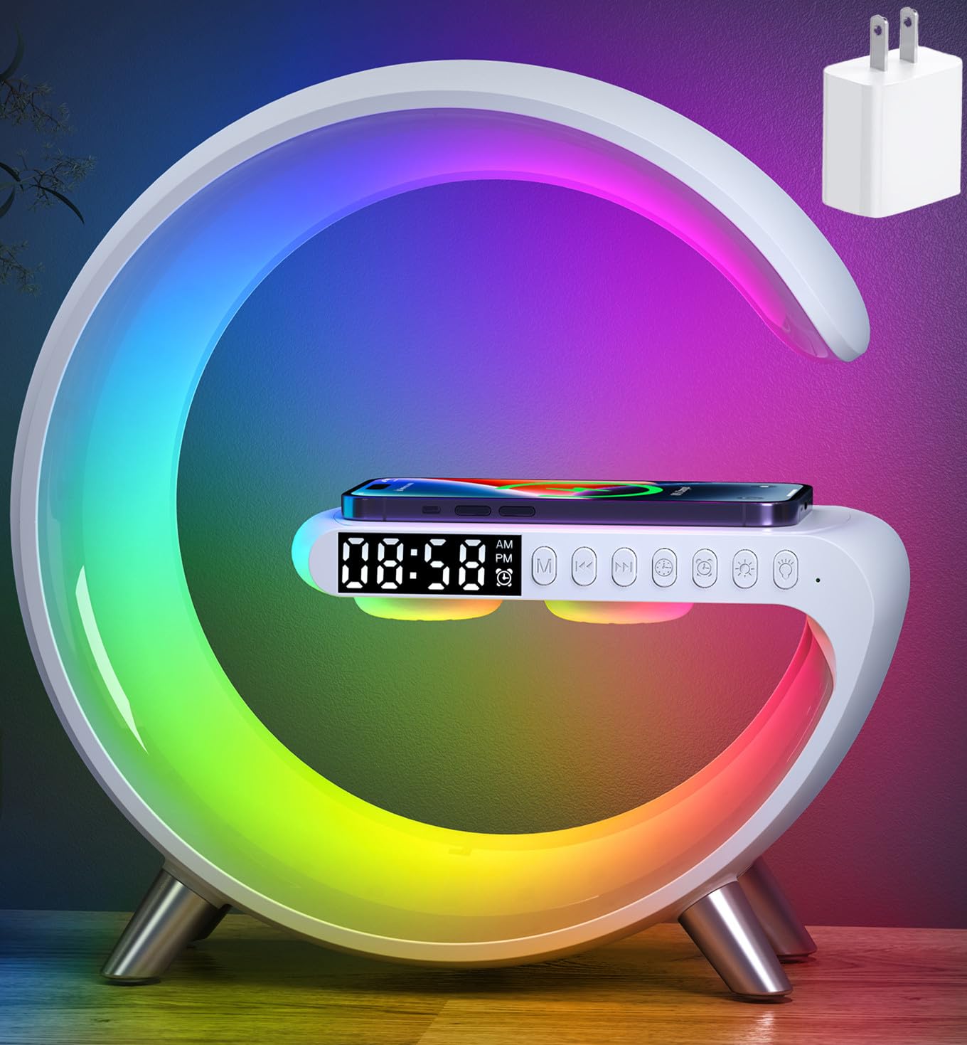 ALYNIC smart LED table lamp with ambient glow for the bedroom and desk