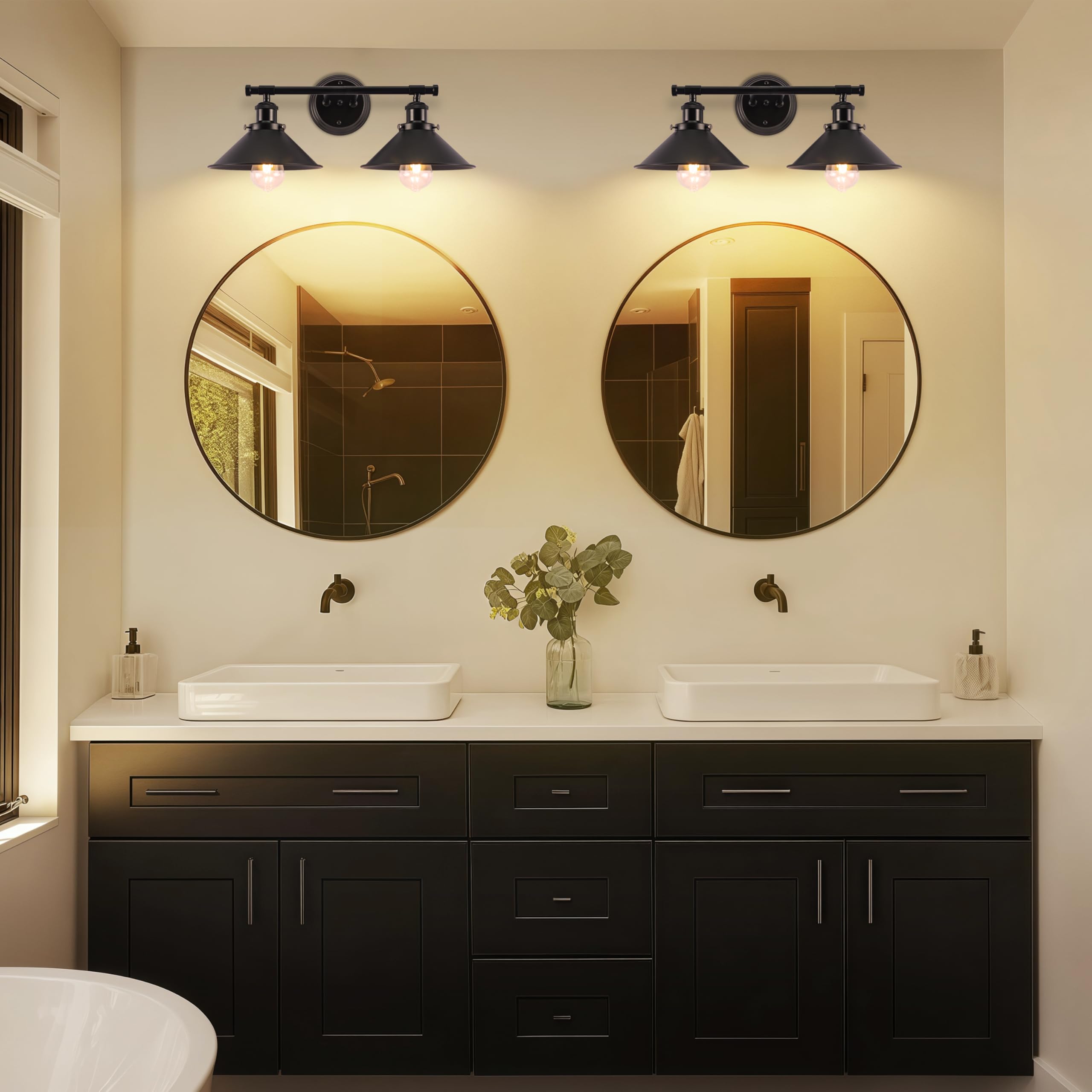 Alynzee oil rubbed black finish adds authentic farmhouse charm