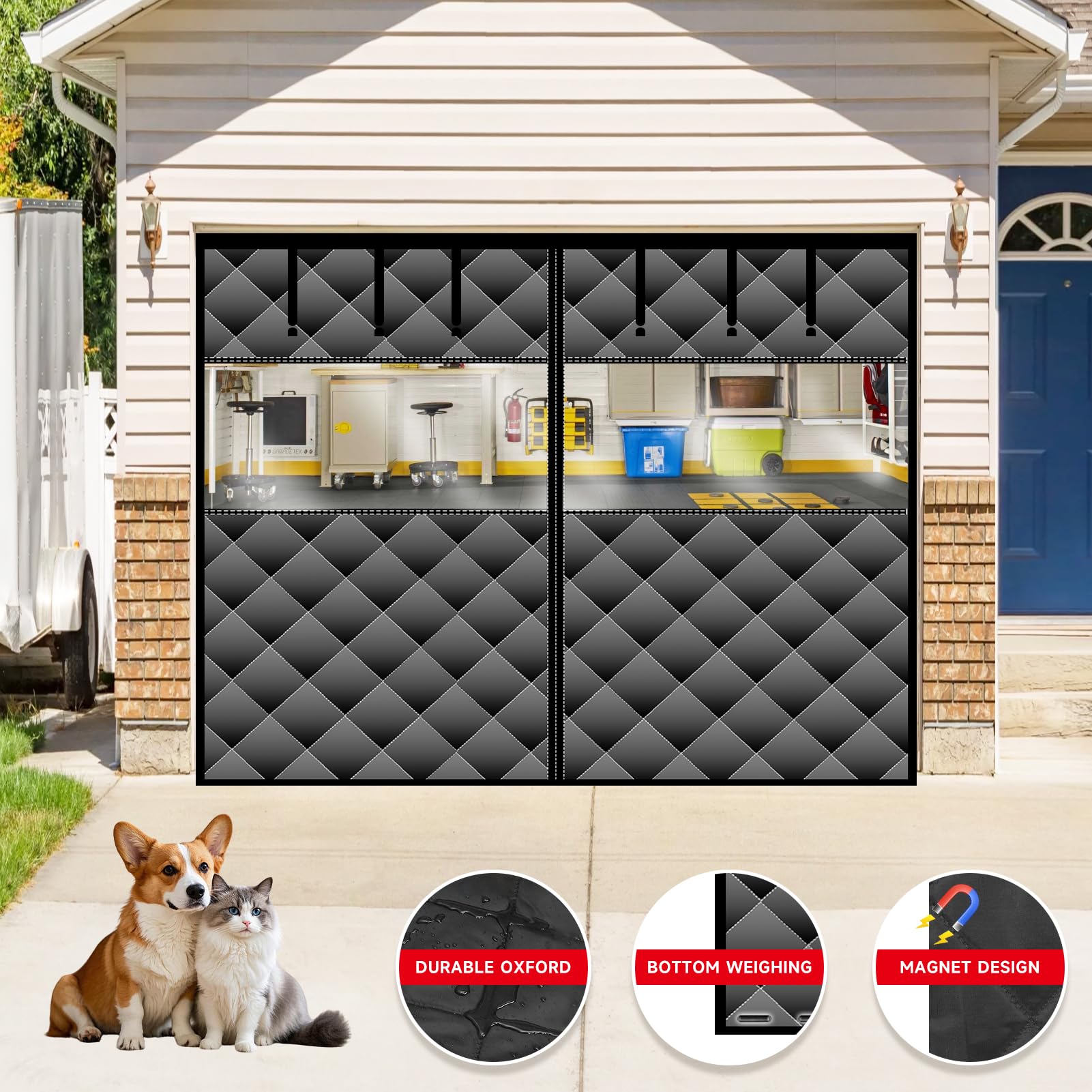 Alyseldy clear TPU window panel lets sunlight in while you check entry.
