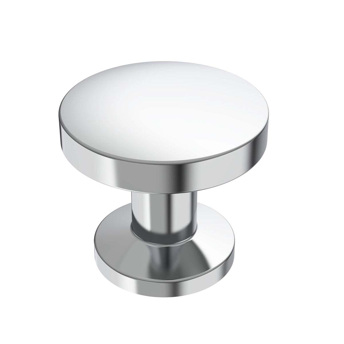 Alzassbg 6-pack polished chrome cabinet knobs on display, adding durable, modern hardware.
