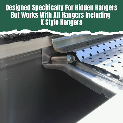 A-M Gutter Guard installation tabs simplify seamless joint installation.