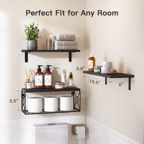 AMADA HOMEFURNISHING wall mount example on bathroom wall demonstrating space saving design