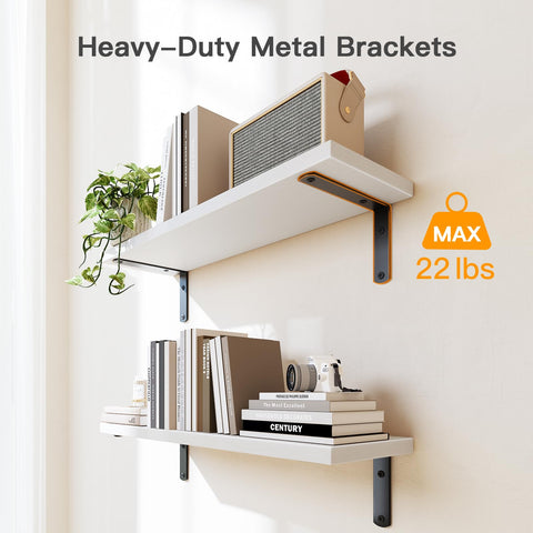 AMADA HOMEFURNISHING amada wall shelves maximize space for toiletries, plants, and decor.